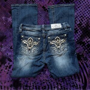 miss me dark wash flared pants